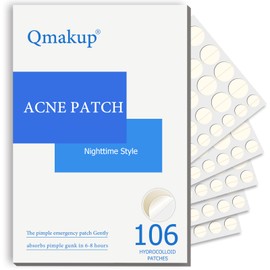 Pimple Patches for Face,Acne Patches for Face,Pimple Patch,Zit Patches,Hydrocolloid Blemish Patches for Covering Zits ,with Salicylic Acid,Tea Tree oil & Calendula oil (106 Counts, Count, 106.0)