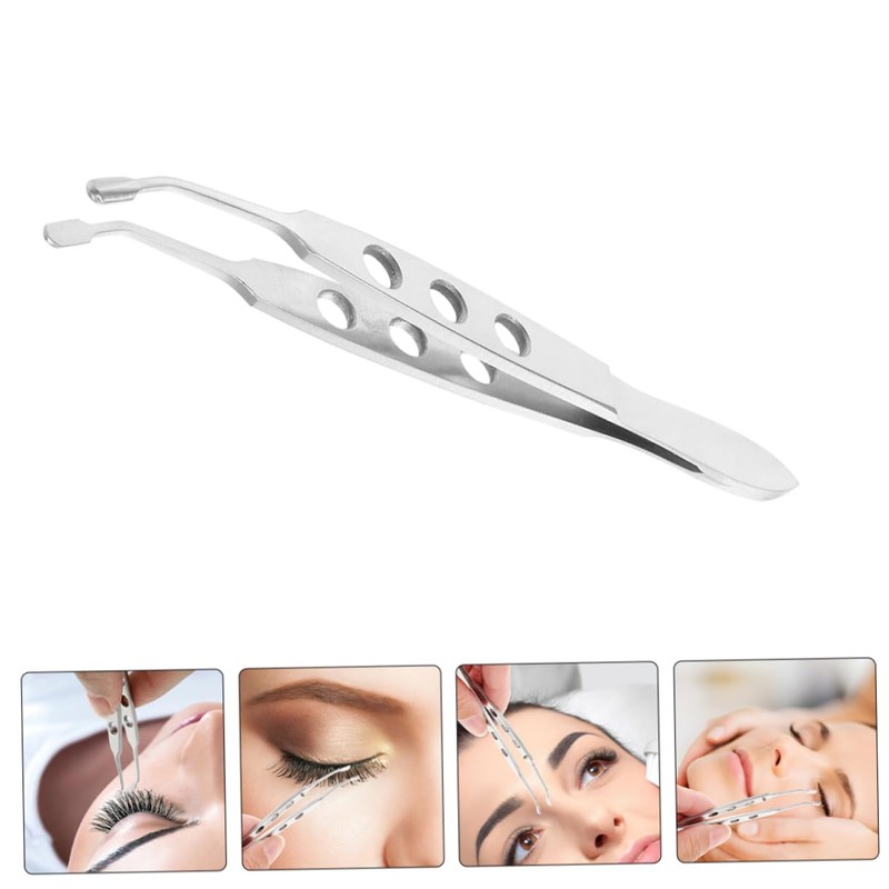 BIUDECO 2pcs Surgical Grade Tweezers Eyelid Treatment Tool for Brow