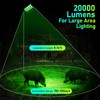 BINGLUX Hog Lights for Night Hunting - 20000LM Solar Powered