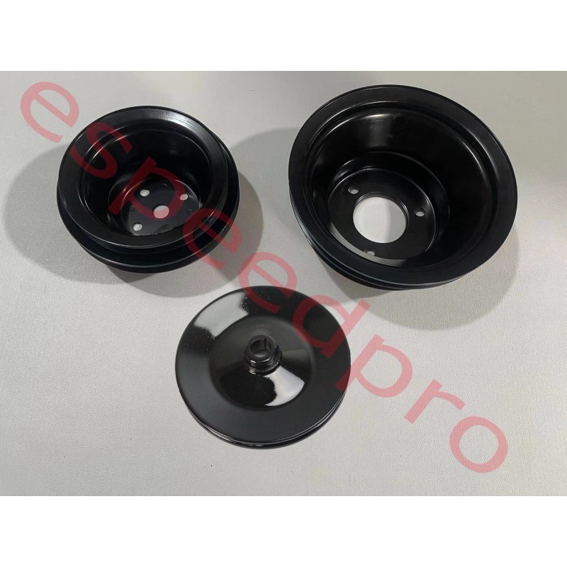 espeedpro21 Big Block Chevy Black Steel Long Water Pump Crankshaft