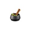 GEFU X-PLOSION Cast Iron Mortar and Pestle, Black, One Size