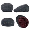 TOP-EX XL Men's Wool Blend Flat Cap Peaked Cap Tweed