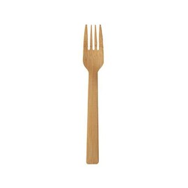 tradingbay24 Bamboo Forks 6.5" Natural tbP88030 Eco-Friendly Disposable Forks Wooden Forks 50 Pack