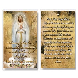 THE SAINTS COLLECTION Our Lady of Good Hope Laminated Prayer Card Pack of 20