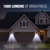 Wagan EL8570 1000 Lumens Outdoor LED Solar Wall Light Waterproof