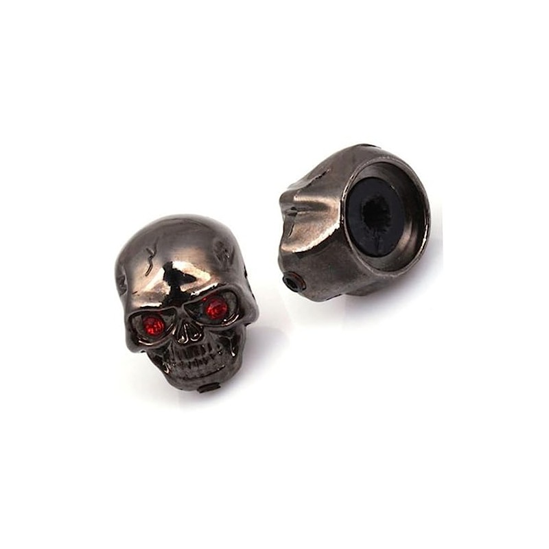 Totority Electric Guitar Skull Volume Tone Knobs Set 3pcs Metal