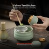 TEANAGOO Small Ceramic Matcha Container | 2.8 oz Portable Storage