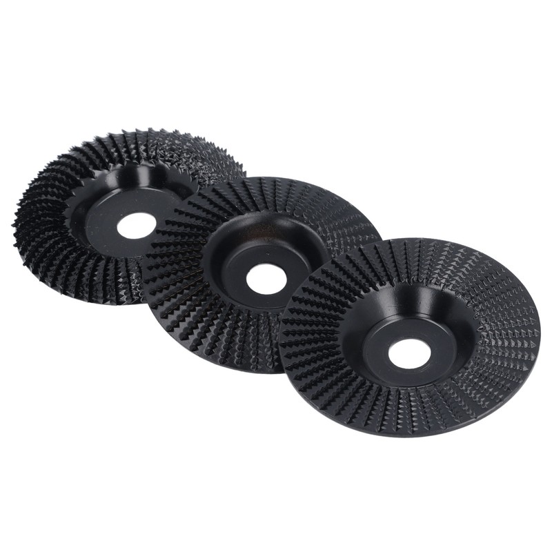 3PCS Set Wood Grinding Wheel Black Color 100mm Diameter 16mm