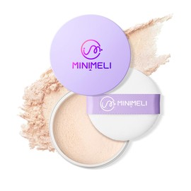 Matte Loose Powder Makeup, Poreless Lasting Face Setting Powder Controls Shine, Natural-looking, Silky Matte, Lightweight Flawless Face Make Up, 0.35Oz (#01 IVORY)