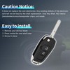 A ABSOPRO 2 Buttons Key Shell Case Keyless Entry Remote
