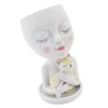Face Flowerpot Fadeless Resin Head Planter DIY Decorative Adorable Succulent