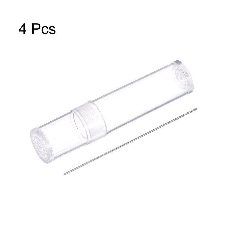 sourcing map 4pcs Solid Carbide Drill Bits 0.5mm C3/K10 Tungsten