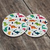 Neidius Car Cup Coaster Dinosaurs Forest Tree Car Coaster for