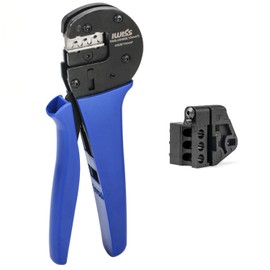 IWISS MC4-Evo2 Solar Solar Panel Solar Terminal Crimping Tool, Precision Crimping Pliers, Equipped with New Ratchet Mechanism, Compatible with 4sq/6sq/10sq, IWS-2546S-10MM