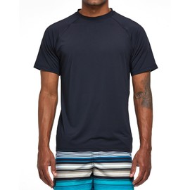 Arcweg Rashguard Men's Short-Sleeved UV Protection T-Shirt Elastic Quick-Drying Sun Shirt UPF 50 Tops Functional Shirt Fitness Shirt Rash Vest for Surfing Running Fishing Hiking M-3XL -