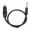 XLR Female to 6.35mm Mono Male Cable Gold Plated Connector