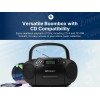 Emerson Portable CD Player Boombox with AM/FM Stereo Radio Cassette