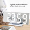 Digital Alarm Clock LED Mirror Screen USB Charging Automatic Dimming