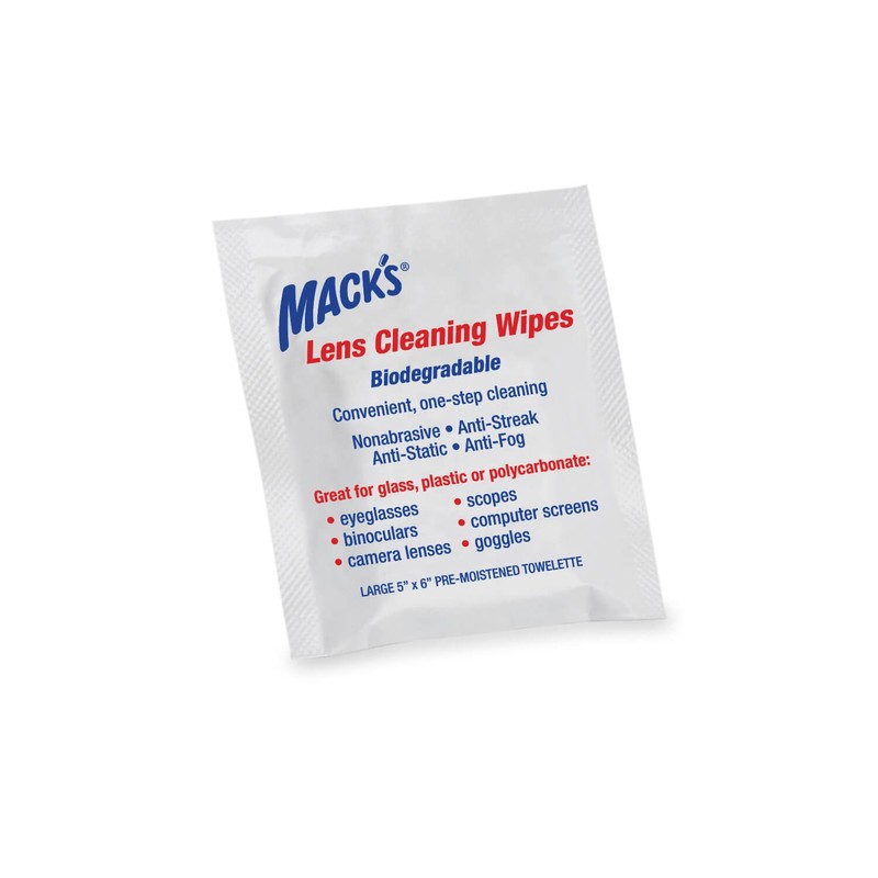 Mack's Lens Cleaning Wipes - 30 Count