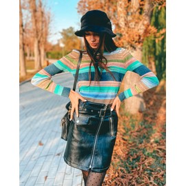 Comhats Womens 1920 Vintage Fedora Bowler Cloche Bucket Church Derby Party Hat Fall Winter Floppy Ladies Navy