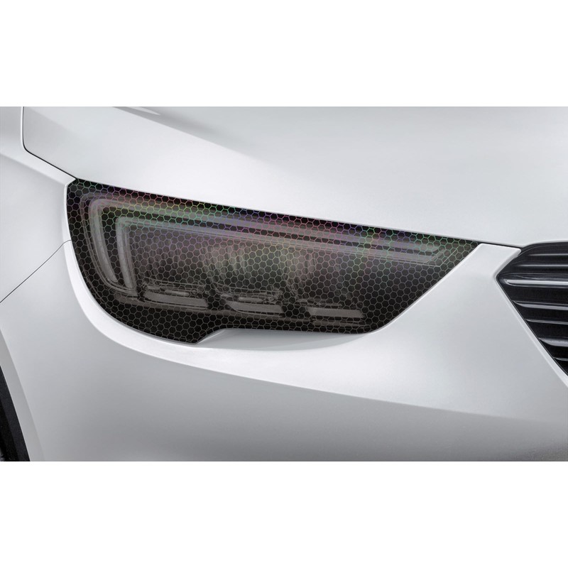 16"x96" Hex Holographic Headlight Tint Matte Medium Smoke Taillight Fog