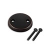 CalcMetal Dual Hole Bathtub Drain Overflow Plate with Two Matching
