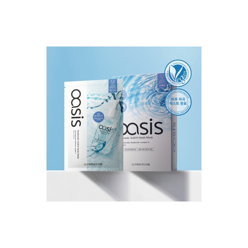 O21 Hyaluronic Acid 8 Oasis Mask 10 sheets / O21