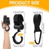 Pack of 4 Pushchair Hooks, Non-Slip Stroller Hooks, Bag Holder