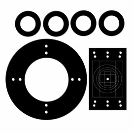 Multi-purpose Gasket Kit Including One 1-Gang, One Round & Four Lamp holder Gaskets, Polybag