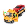 CELMAN Tow Truck Toy with Racing Car Sound and Light,