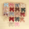 UUYYEO 24 Pcs Christmas Burlap Bows Checkered Bows Gingham Ribbon