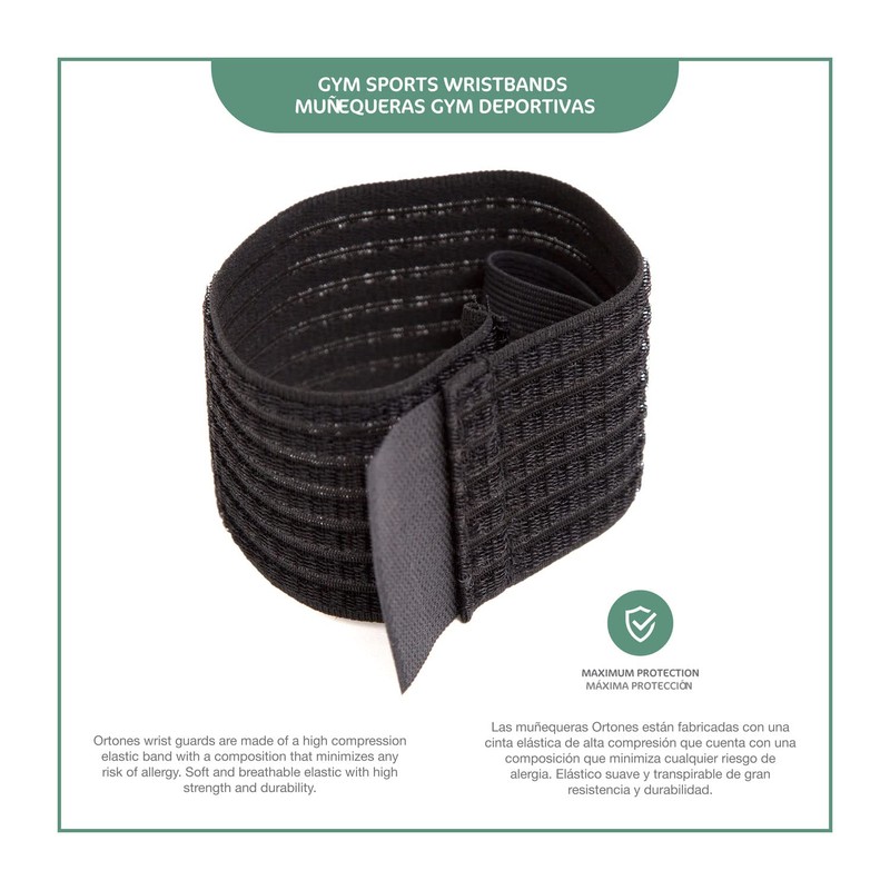 ORTONES Pair of Wrist Support, Elastic Wrist Brace, Hand Orthotics,