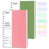 2 Pack A5 Spiral Notebook, 400 Pages Notepad Wirebound Notebook,