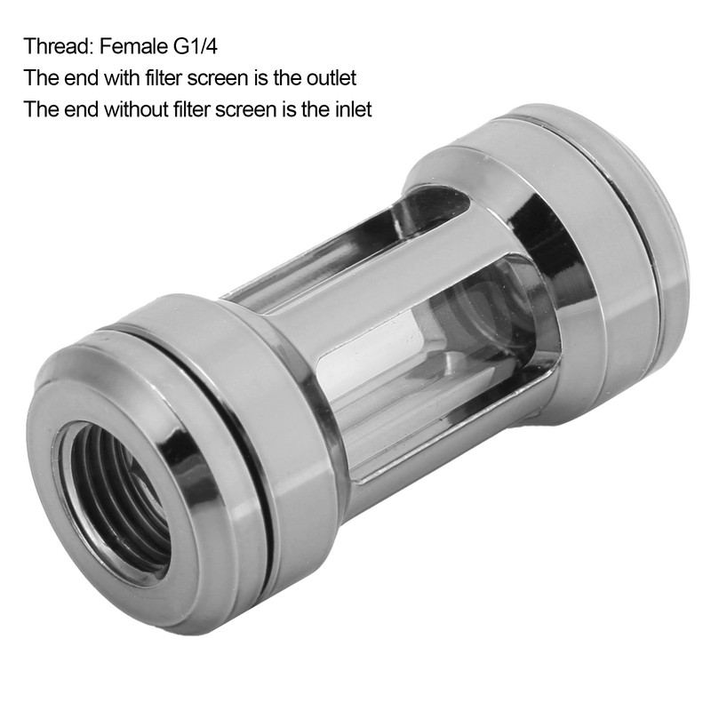 Computer Water Cooling Filter G1/4 Thread Computer Cooler Filters Connector
