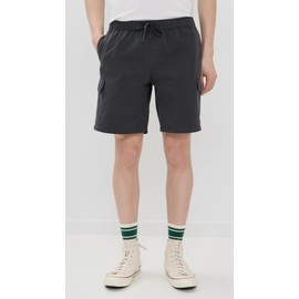 Rhythm Men's Cargo Jam Shorts 9'', Charcoal, Grey, Black, 34