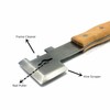 WEICHUAN Multifunction Hive Scraper Tool with Wooden Handle - Beekeeping