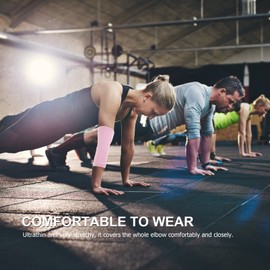 Baluue Elbow Pads with Gel Elbow Sleeves, Elbow Protect Sleeve Relieves Pressure and Friction, Breathable Elbow Brace Protection, Elbow Protectors for Elderly