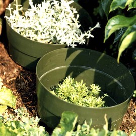 De-Plastik Aquaring Set of 10 | Diameter 20 cm | Brown | Watering Ring | Watering Ring for Optimal Watering of Your Plants | Plant Ring | Pest Protection