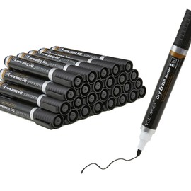 Volcanics Volcanics Jumbo Black Dry Erase Markers Whiteboard Pens Low Odor Whiteboard Markers Pack of 70