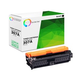 TCT 307A Black TAA Compliant Toner Cartridge - Premium Compatible Replacement for HP 307A CE740A Works with HP Color Laserjet Professional CP5225 Printers