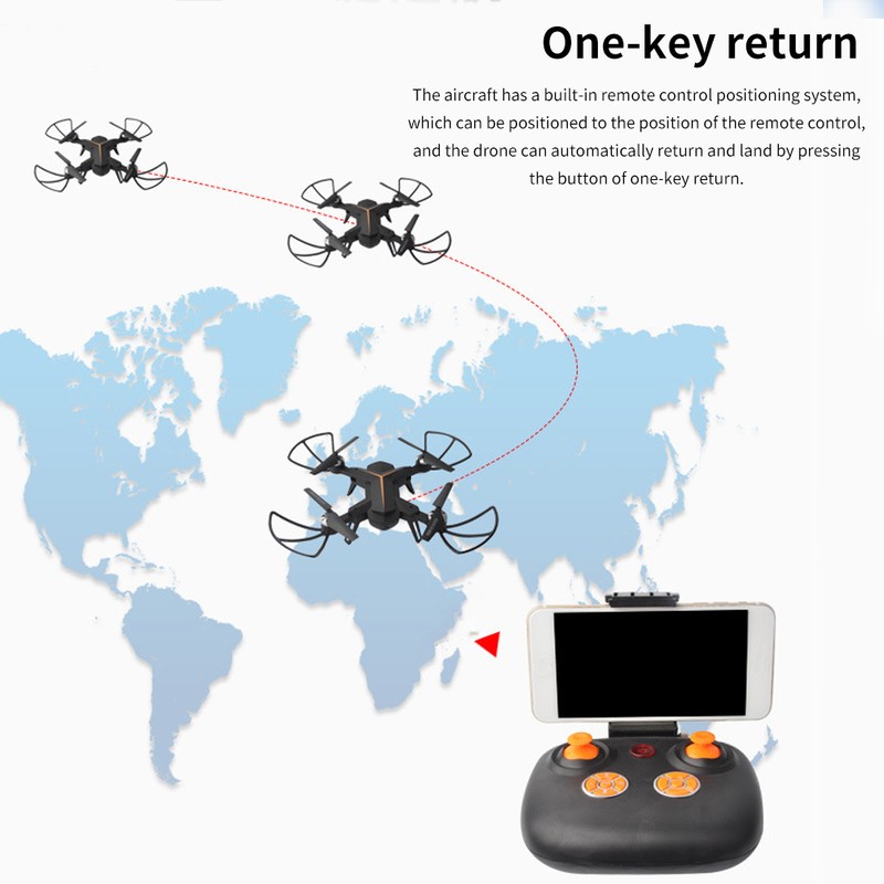 2.4G Foldable RC Drone Headless Mode Altitude Hold WiFi Model