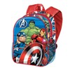 The Avengers Primed-Small 3D Backpack - Blue, blue, Small 3D