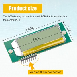 IHOUMEX 013640F LCD Display Pool Stat Kit for Raypak Pool Heater - Replace 185B 265B 335B 405B 206A 266A