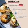 FACKELMANN Snail Plate, Aluminium, Silver, 17.5 x 17.5 x 2.2