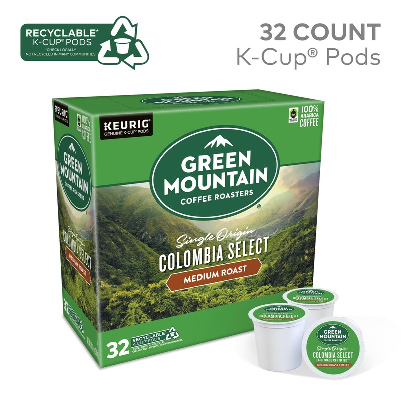 Green Mountain Coffee Roasters Colombia Select Coffee, Keurig Single-Serve K-Cup