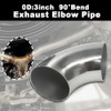 Gorniloxam OD 3 inch 90 degree exhaust elbow Pipe (Mandrel