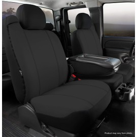 Fia SP88-16 BLACK Custom Fit Front Seat Cover Split Seat 40/20/40 - Poly-Cotton, (Black)