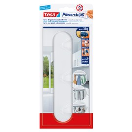 Tesa Powerstrips – Hanger 3 Hooks, White