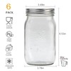 Flrolove Mason Jars,32 OZ Canning Jars with Lids,Glass Jars with