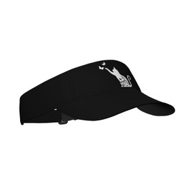 Fenmshairy Women's Floral Cat Sun Visor Hat Adjustable Empty Top Sport Baseball Cap for Golf Tennis Running Outdoor Black